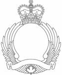 Encadrement d'insigne pour les unités de mouvements aériens des Forces armées canadiennes