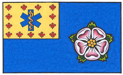 Drapeau des Chefs paramédics du Canada (Alberta)