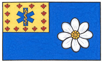 Drapeau des Chefs paramédics du Canada (Territoires du Nord-Ouest)