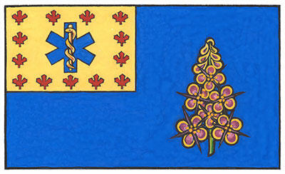 Drapeau des Chefs paramédics du Canada (Yukon)