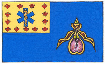 Drapeau des Chefs paramédics du Canada (Île-du-Prince-Édouard)